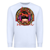 White hot mom summer messy bun Premium Sweatshirt - Zillion Design Studio