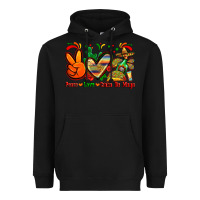 Black peace love cinco de mayo Heavyweight Hoodie - Zillion Design Studio