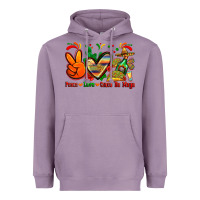 Lavender peace love cinco de mayo Heavyweight Hoodie - Zillion Design Studio