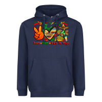 Navy peace love cinco de mayo Heavyweight Hoodie - Zillion Design Studio