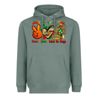 Sage peace love cinco de mayo Heavyweight Hoodie - Zillion Design Studio