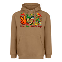 Toasted Coconut peace love cinco de mayo Heavyweight Hoodie - Zillion Design Studio