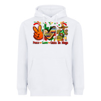 White peace love cinco de mayo Heavyweight Hoodie - Zillion Design Studio