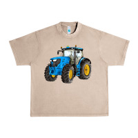 French Oak western farm tractor blue Urban Heavy Tee - Artiststas