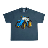Midnight Navy western farm tractor blue Urban Heavy Tee - Artiststas