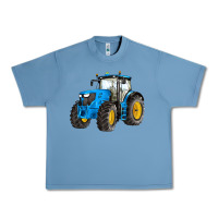 Pebble Blue western farm tractor blue Urban Heavy Tee - Artiststas