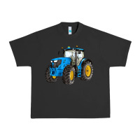 Pigment Black western farm tractor blue Urban Heavy Tee - Artiststas