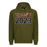 Army Green senior 2023 american football Premium Hoodie - AdoDesignShop