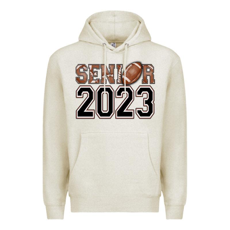 Senior 2023 American Football Premium Hoodie by AdoDesignShop | Teevron