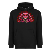 Black valentine's day baby cow rainbow Heavyweight Hoodie - RanaPortraitStore