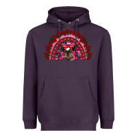 Plum valentine's day baby cow rainbow Heavyweight Hoodie - RanaPortraitStore