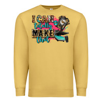 Antique Gold i can totally make that Premium Sweatshirt - Zillion Design Studio