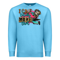 Ocean Blue i can totally make that Premium Sweatshirt - Zillion Design Studio