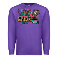 Purple i can totally make that Premium Sweatshirt - Zillion Design Studio