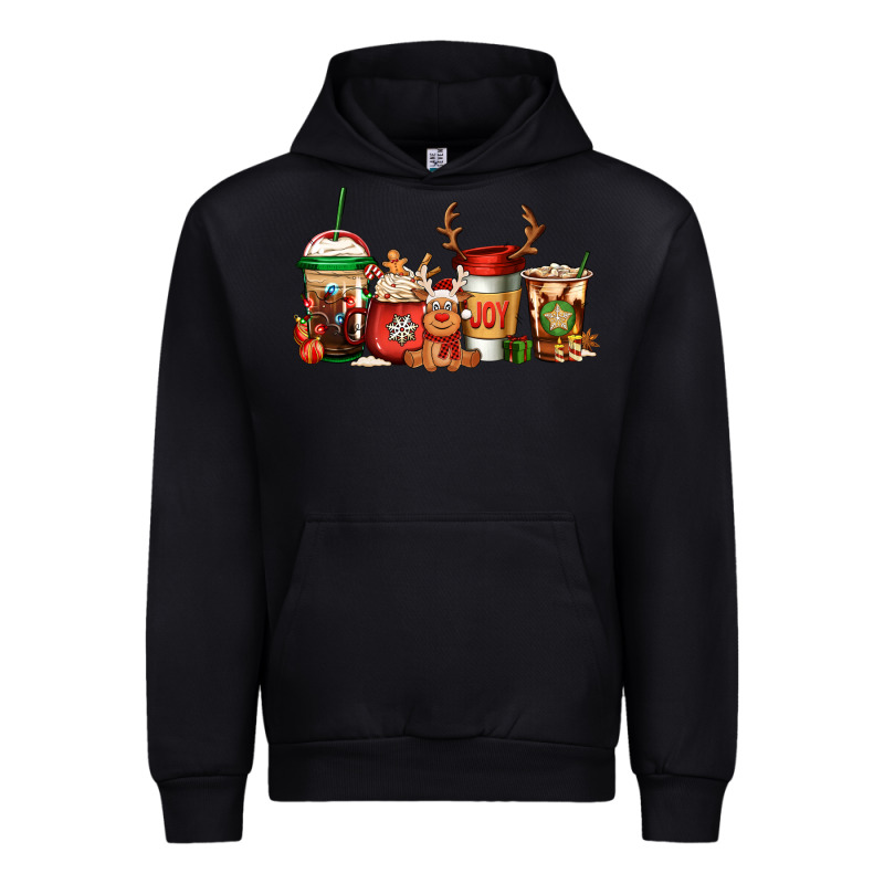 Reindeer Christmas Coffee Cups Urban Hoodie by Jasminsmagicworld | Teevron