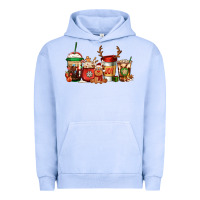 Pigment Grape Ice Reindeer Christmas Coffee Cups Urban Hoodie - Jasminsmagicworld