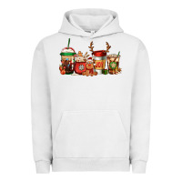 Pigment Lunar Rock Reindeer Christmas Coffee Cups Urban Hoodie - Jasminsmagicworld