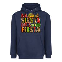 Navy no siesta let's fiesta Heavyweight Hoodie - Zillion Design Studio