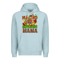 Blue Mist nacho average mama with nacho Premium Hoodie - AdoDesignShop
