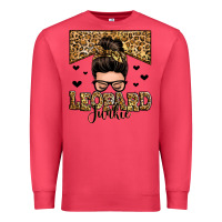 Cardinal leopard junkie messy bun Premium Sweatshirt - Zillion Design Studio