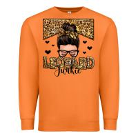 Carrot leopard junkie messy bun Premium Sweatshirt - Zillion Design Studio