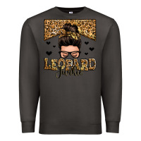 Smoke leopard junkie messy bun Premium Sweatshirt - Zillion Design Studio