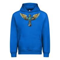 Cobalt western cross wings Urban Hoodie - BarkalooDesign