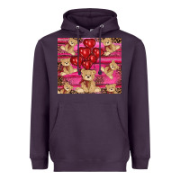 Plum valentine's day tedybear tumbler Heavyweight Hoodie - RanaPortraitStore