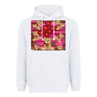 White valentine's day tedybear tumbler Heavyweight Hoodie - RanaPortraitStore