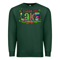 Sports Green living on lake time Premium Sweatshirt - Zillion Design Studio