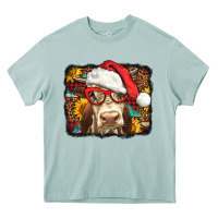 Arona Christmas Cow Heavy Core Tee - LillyAllenDesigns