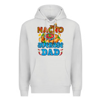 Dove Grey nacho average dad with nacho Premium Hoodie - AdoDesignShop