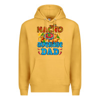 Mustard nacho average dad with nacho Premium Hoodie - AdoDesignShop