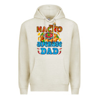 Oatmeal Heather nacho average dad with nacho Premium Hoodie - AdoDesignShop