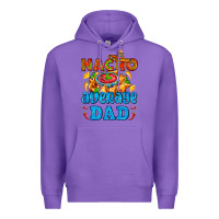 Purple nacho average dad with nacho Premium Hoodie - AdoDesignShop