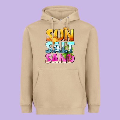 Sun Salt Sand Heavyweight Hoodie Designed By Texasbilliewilder