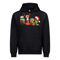 Black christmas baby calf coffee cups Urban Hoodie - Jasminsmagicworld