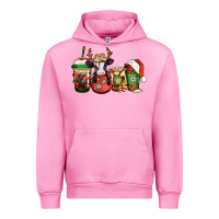 Fuchsia Pink christmas baby calf coffee cups Urban Hoodie - Jasminsmagicworld