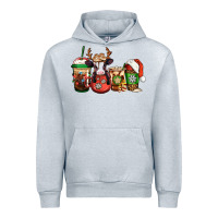 Heather Grey christmas baby calf coffee cups Urban Hoodie - Jasminsmagicworld