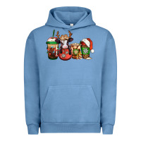 Pigment Pebble Blue christmas baby calf coffee cups Urban Hoodie - Jasminsmagicworld