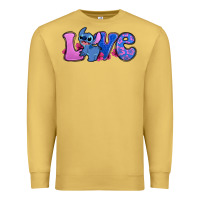 Antique Gold love stitch Premium Sweatshirt - Zillion Design Studio