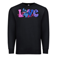 Black love stitch Premium Sweatshirt - Zillion Design Studio