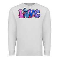 Dove Grey love stitch Premium Sweatshirt - Zillion Design Studio