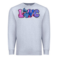 Heather Grey love stitch Premium Sweatshirt - Zillion Design Studio