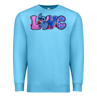 Ocean Blue love stitch Premium Sweatshirt - Zillion Design Studio