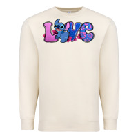Sandshell love stitch Premium Sweatshirt - Zillion Design Studio
