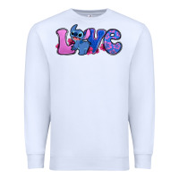 White love stitch Premium Sweatshirt - Zillion Design Studio