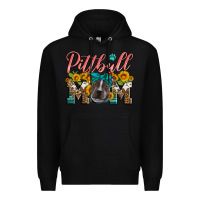 Black pittbull mom Premium Hoodie - Artiststas