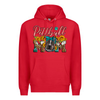 Red pittbull mom Premium Hoodie - Artiststas