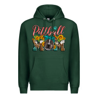 Sports Green pittbull mom Premium Hoodie - Artiststas